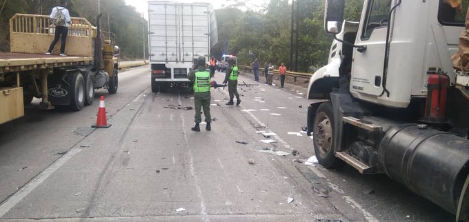 accidente autopista Valencia-Puerto Cabello
