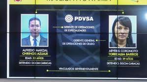 Exgerentes de PDVSA Aryenis Torrealba y Alfredo Chirinos.