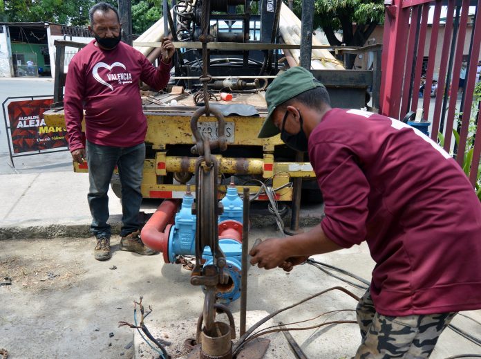 pozo de agua potable.
