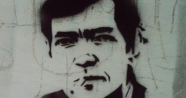 Cortazario - Julio Cortazar - Graffiti Stencil (1)