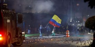 protestas en Bogotá