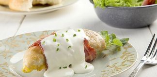 pollo en salsa cuatro quesos