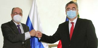 Presidente del CNE y Embajador Ruso