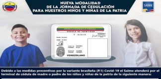 Saime activa jornada de cedulación