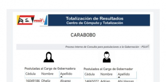 Listado de precandidaturas del PSUV