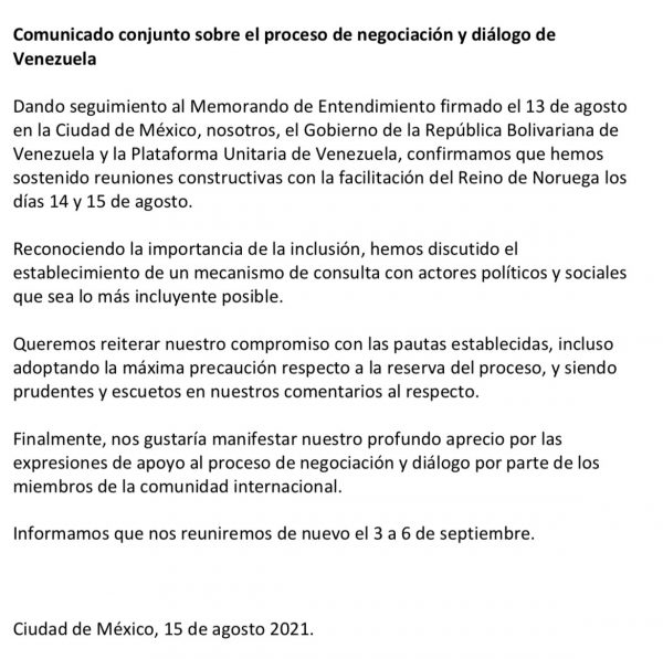 primera fase del diálogo 