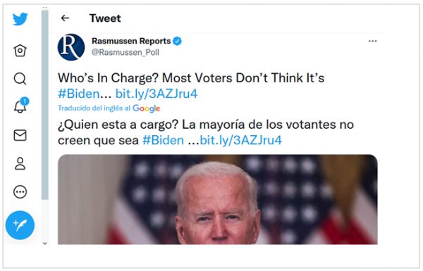 Popularidad de Joe Biden cae bruscamente