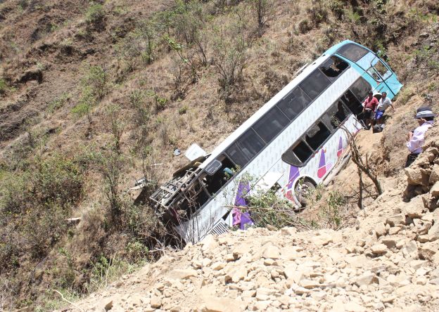 caída de autobús