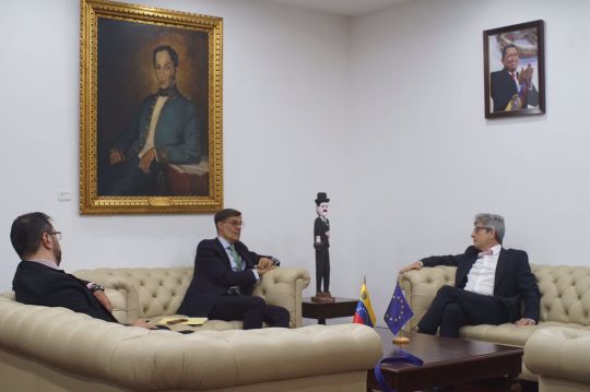 Canciller con Encargado de Negocios UE