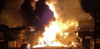 explosión de camión cisterna