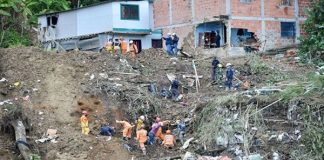 deslizamiento en Colombia