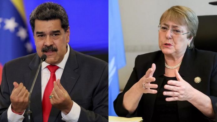 Maduro y Bachelet evalúan aumentar la asistencia técnica para garantizar la paz Maduro y Bachelet evalúan aumentar la asistencia técnica para garantizar la paz