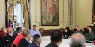 Maduro-delegación de EEUU