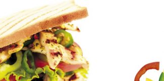 sándwich de pollo