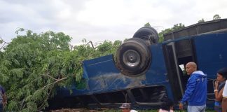 Accidente de tránsito en Central Tacarigua