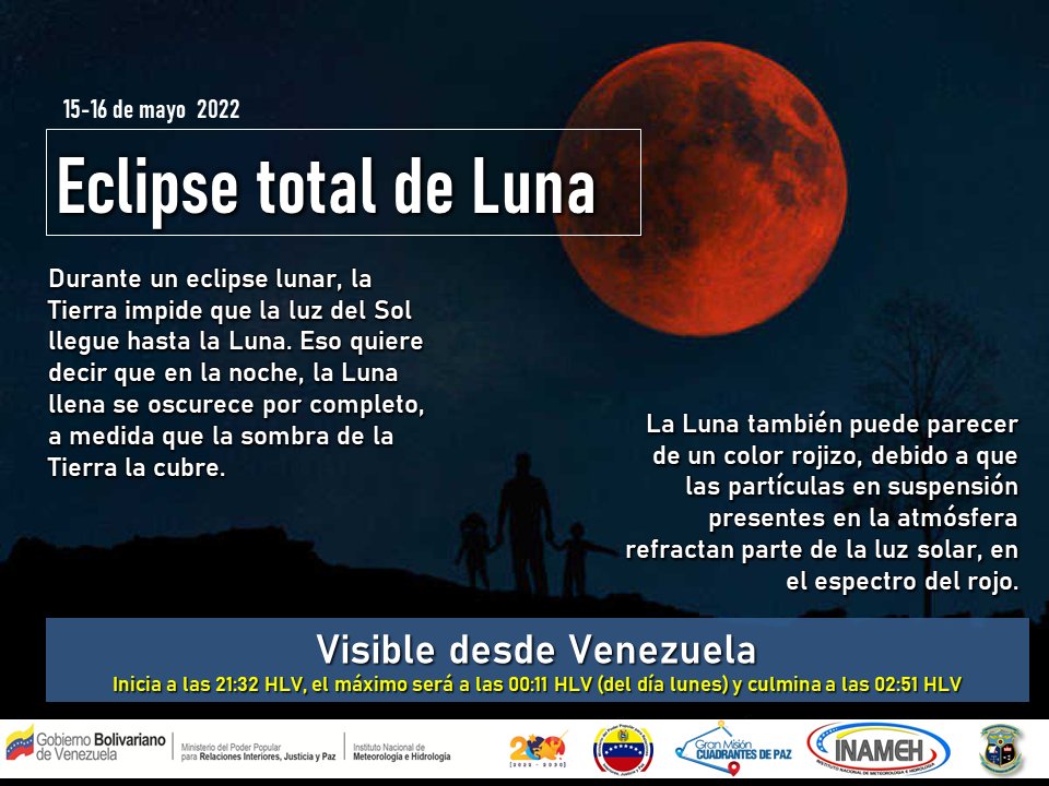 eclipse total de luna-venezuela-inameh eclipse total de luna-venezuela-inameh