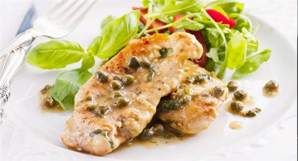 pollo con alcaparras