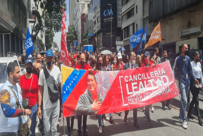 Trabajadores marcharon en rechazo a la exclusión Trabajadores marcharon en rechazo a la exclusión