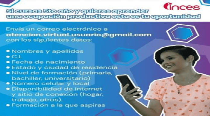 Inces abre cursos virtuales para estudiantes de quinto año