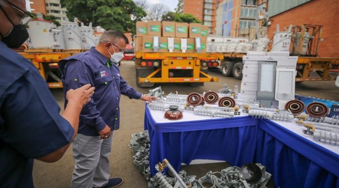 Corpoelec distribuye materiales y equipos eléctricos en el país
