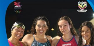 Valledupar-natación venezolana-relevo femenino-Juegos Bolivarianos