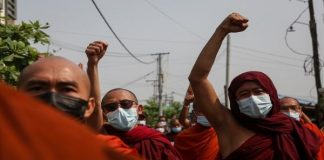 activistas en Myanmar