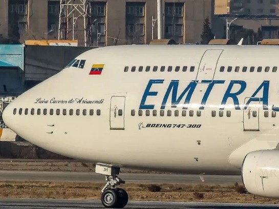 Emtrasur devolución de avión de Emtrasur a Venezuela