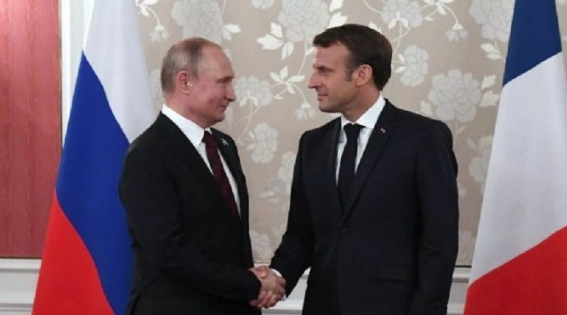 rusia francia Putin y Macron