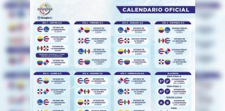Calendario serie del Caribe Gran Caracas 2023