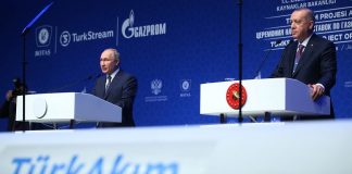 Presidentes Putin y Erdogan