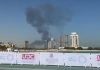 Se genera un gran incendio cerca de una sede del Mundial