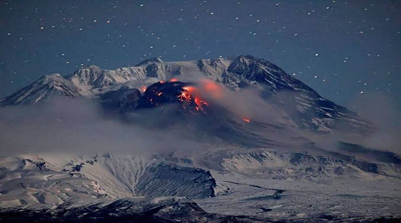 Erupción de volcán Shiveluch