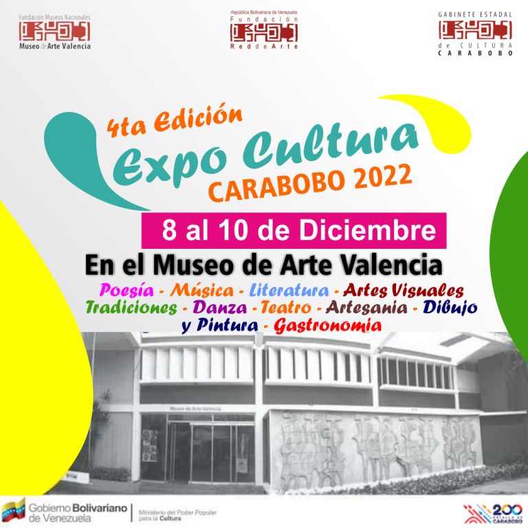 Descarga la programación de la 4ta Expo Cultura Carabobo 2022 en el MUVA