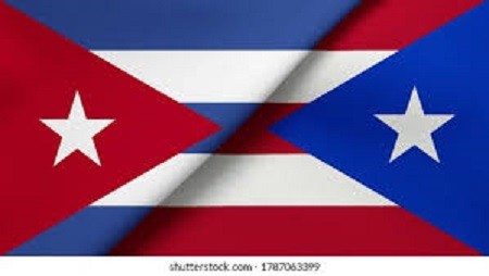 Banderas de Puerto Rico y Cuba