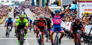 César Sanabria gana la primera etapa y lidera la Vuelta al Táchira. Foto: VTV