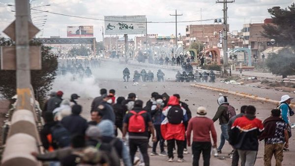 Represión policial en Cusco