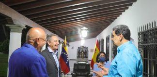 Presidente Maduro y expresidente José Zapatero