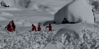 avalancha de nieve en el Tibet