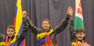Podium para la historia en la Válida Nacional Infantil de Esgrima: Andrés, Arturo y Mathías, del Club Venezuela, ganan oro, plata y bronce respectivamente