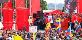 Presidente Maduro en la Gran Marcha 4F