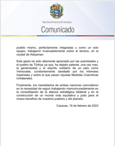 Maduro comunicado 2