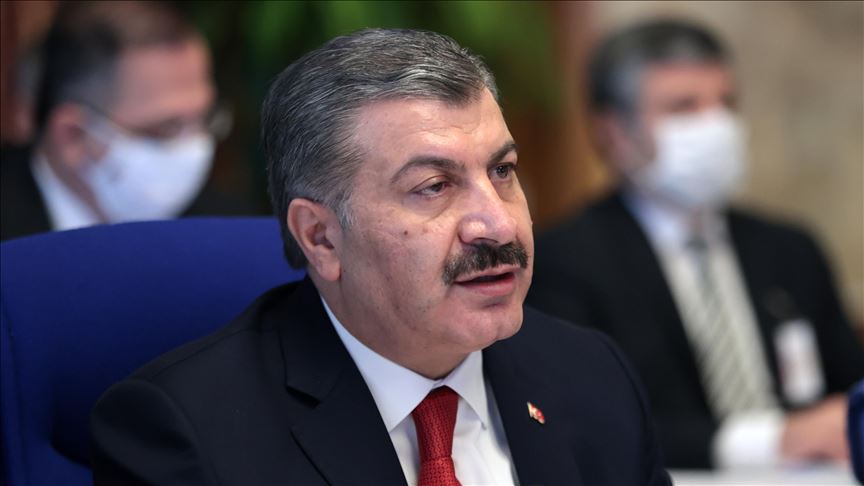 El ministro de Salud de Turquía, Fahrettin Koca (Aytug Can Sencar - Agencia Anadolu / aa.com.tr)