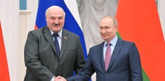 Presidentes de Rusia y Belarús