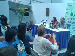 Filven Carabobo 2023-Rueda de Prensa-Nathaly Bustamante-Luis Salvador Feo La Cruz