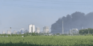 Incendio en planta química