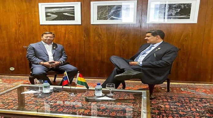 Pdte. Maduro se reúne con su homólogo Luis Arce en Brasilia