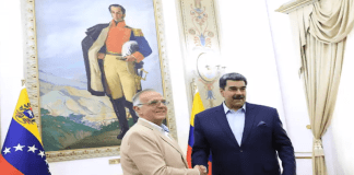 Presidente Maduro recibe al ministro de Defensa de Colombia