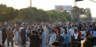protestas y manifestaciones en Pakistán