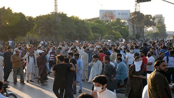 protestas y manifestaciones en Pakistán