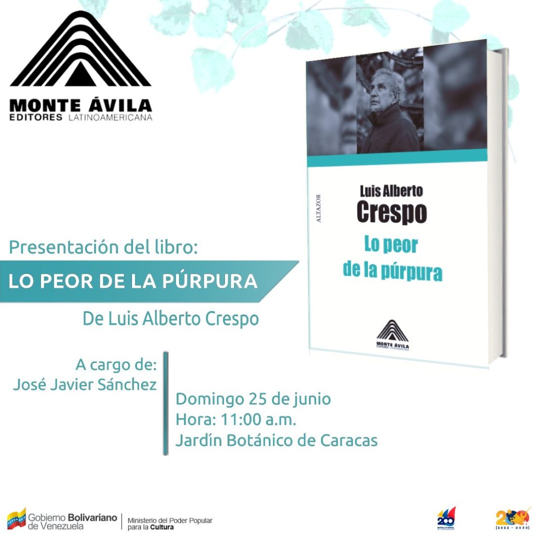 Monte Ávila Editores-Lo peor de la púrpura-Luis Alberto Crespo